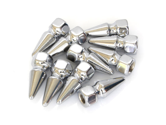 1/4-28. Pike Nuts – Chrome. Pack 10.