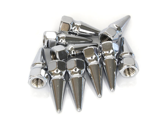 3/8-16 Pike Nuts – Chrome. Pack 10.