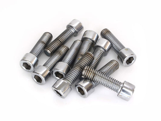 1/2-13 x 1-3/4in. UNC Polished Socket Head Allen Bolts – Chrome. Pack 10.