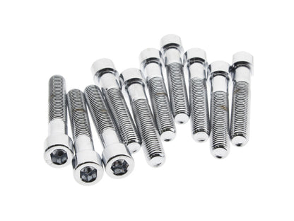 1/4-28 x 1-1/4in. UNF Polished Socket Head Allen Bolts – Chrome. Pack 10.