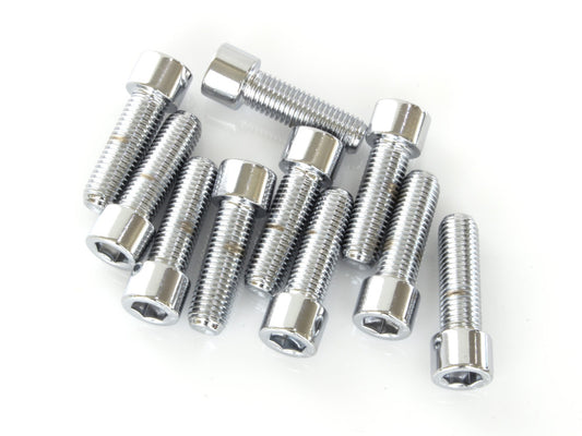 5/16-24 x 1in. UNF Polished Socket Head Allen Bolts – Chrome. Pack 10.