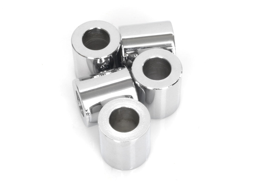 1/2in. ID x 1in. Wide Steel Spacers – Chrome. Pack 5.