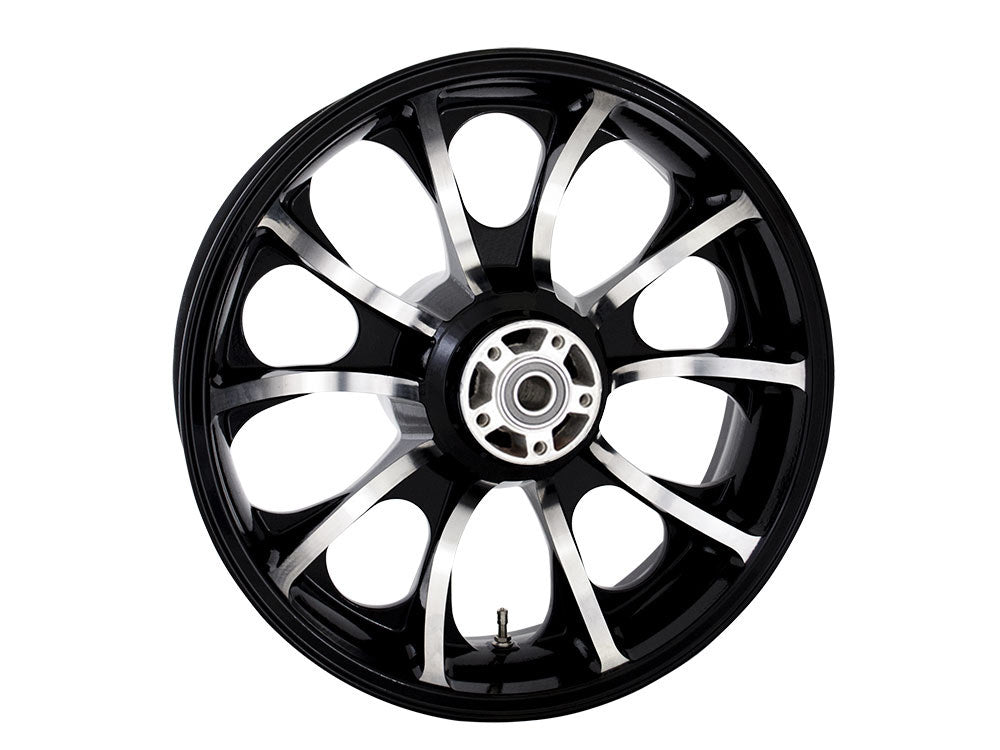 18in. x 5.50in. wide Largo 3D Wheel with Rear Hub – Black Cut. Fits Touring 2009up with ABS