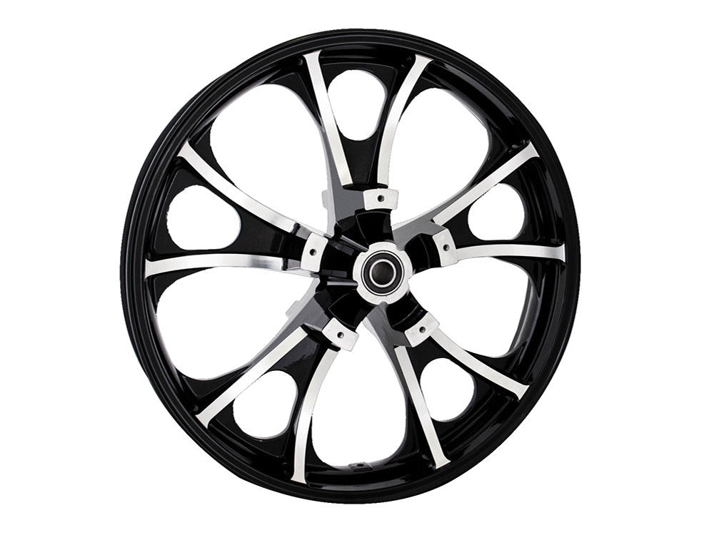 21in. x 3.50in. wide Largo 3D Wheel with Front Hub – Black Cut. Fits Touring 2008up with ABS