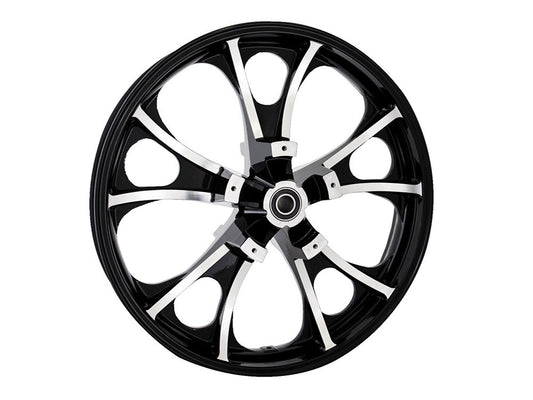 21in. x 3.50in. wide Largo 3D Wheel with Front Hub – Black Cut. Fits Touring 2008up with ABS