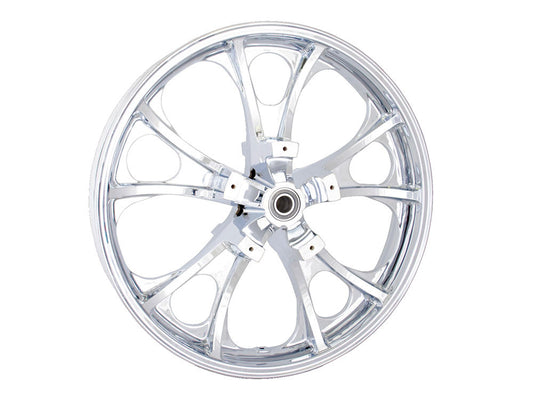 21in. x 3.50in. wide Largo 3D Wheel with Front Hub – Chrome. Fits Touring 2008up with ABS