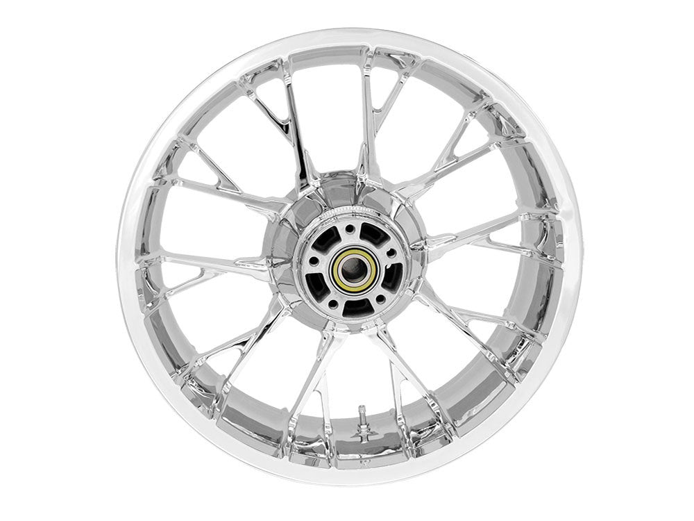 18in. x 5.50in. wide Marlin 3D Wheel with Rear Hub – Chrome. Fits Touring 2009up with ABS