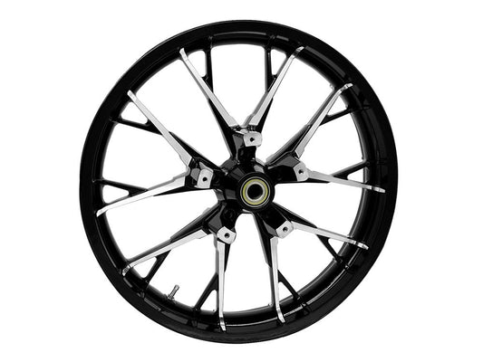 21in. x 3.50in. wide Marlin 3D Wheel with Front Hub – Black Cut. Fits Touring 2008up with ABS