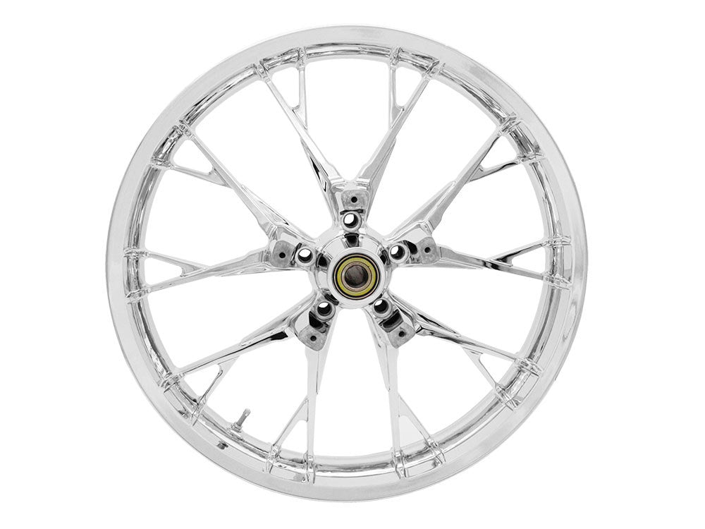 21in. x 3.50in. wide Marlin 3D Wheel with Front Hub – Chrome. Fits Touring 2008up with ABS