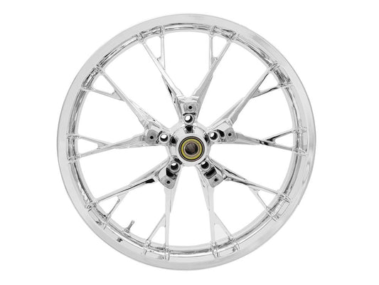 21in. x 3.50in. wide Marlin 3D Wheel with Front Hub – Chrome. Fits Touring 2008up with ABS