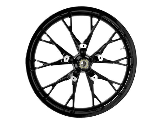 21in. x 3.50in. wide Marlin 3D Wheel with Front Hub – Gloss Black. Fits Touring 2008up with ABS