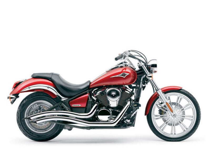 Speedster Swept Exhaust – Chrome. Fits Kawasaki Vulcan 900 2006up.