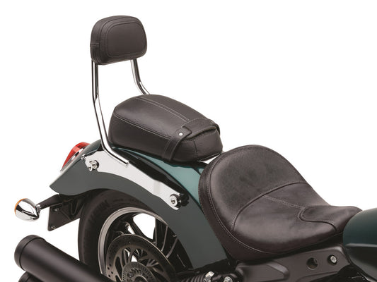 Quick Detachable Sissy Bar Kit – Chrome. Fits Scout 2015up with Solo Seat & Seperate Pillion Pad.