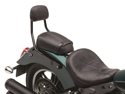 Quick Detachable Sissy Bar Kit – Black. Fits Scout 2015up with Solo Seat & Seperate Pillion Pad.