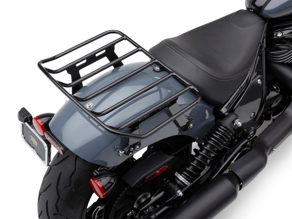 BA Quick Detachable Solo Seat Luggage Rack – Black. Fits Indian Cruiser 2022up