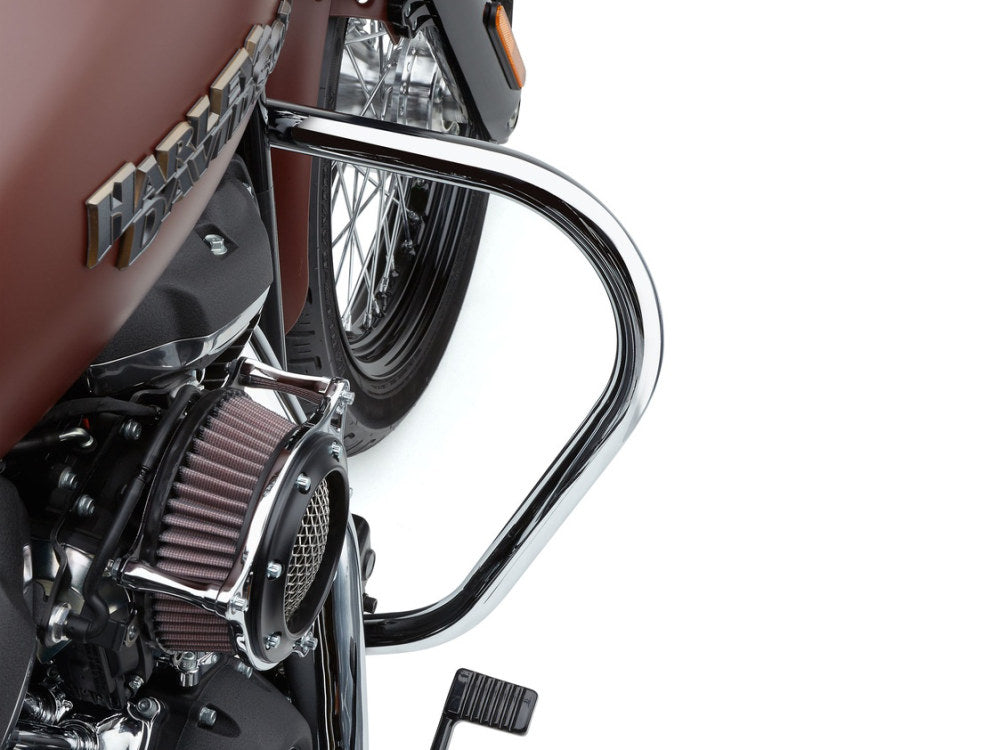 Engine Guard Freeway Bar – Chrome. Fits Softail Street Bob & Low Rider 2018up & Standard 2020up.