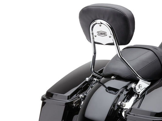 Short Quick Detachable Sissy Bar Kit – Chrome. Fits Touring 2014up.