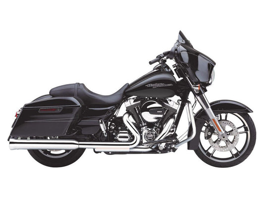 4in. Neighbor Hater Slip-On Mufflers – Chrome. Fits Touring 1995-2016 & Trike 2017-2020.