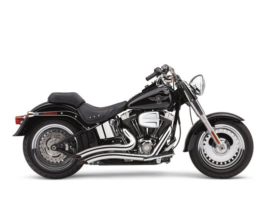 Speedster Short Swept Exhaust – Chrome. Fits Softail 1986-2017.