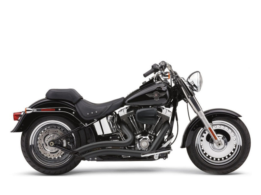 Speedster Short Swept Exhaust – Black. Fits Softail 1986-2017.