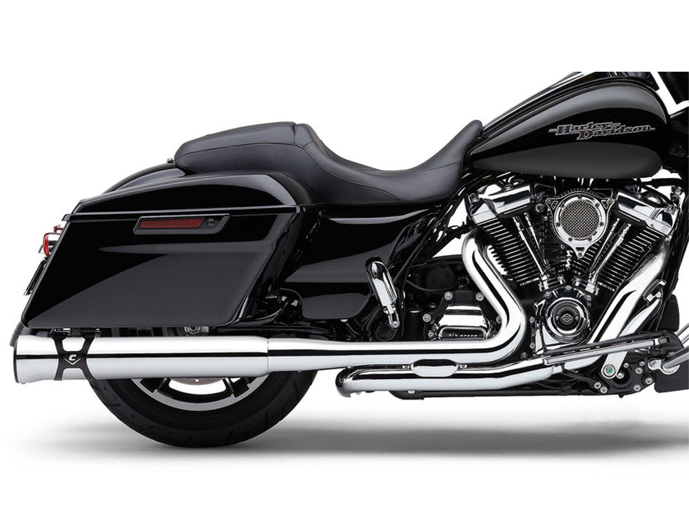 Pro Chamber Right Side Tuck & Under Headers – Chrome. Fits Touring 2017up.