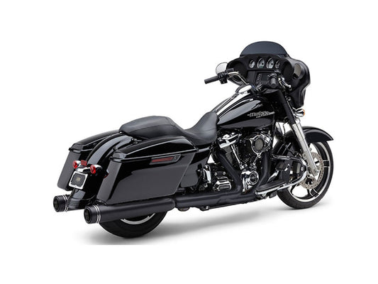 4-1/2in. Gen 2 Neighbor Hater Slip-On Mufflers – Black with Black End Caps. Fits Touring 2017up.