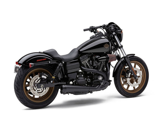 El Diablo 2-into-1 Exhaust – Black with Black End Cap. Fits Dyna 2006-2017.