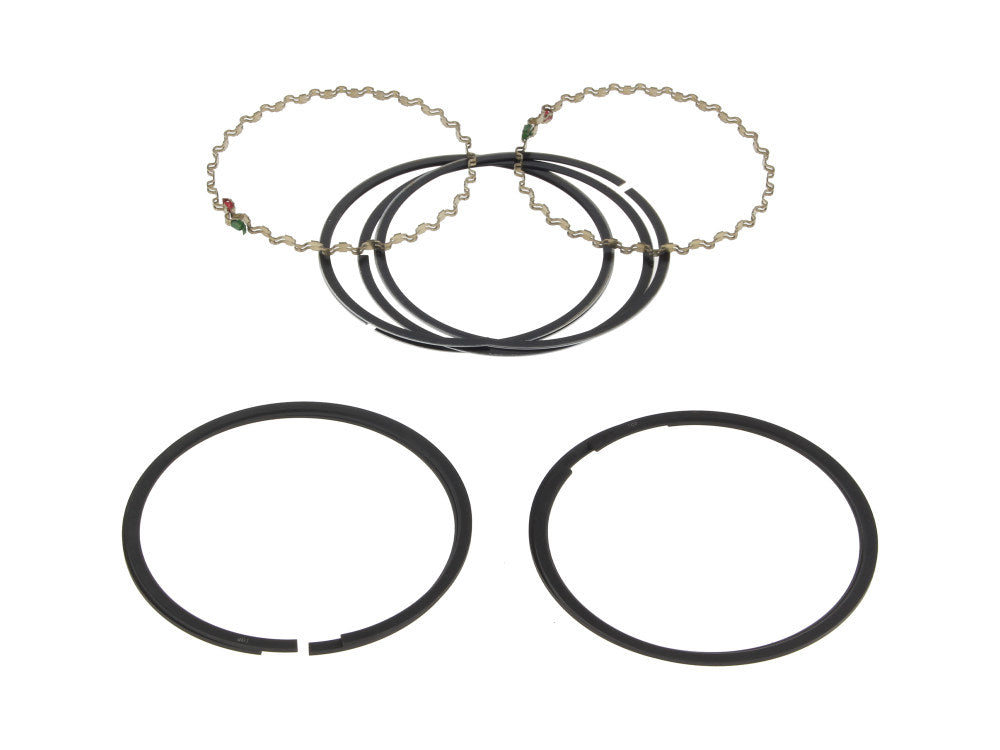 +0.030in. Size Piston Rings. Fits Evolution Big Twin 1984-1999 & 1200cc Sportster 1988-2003.