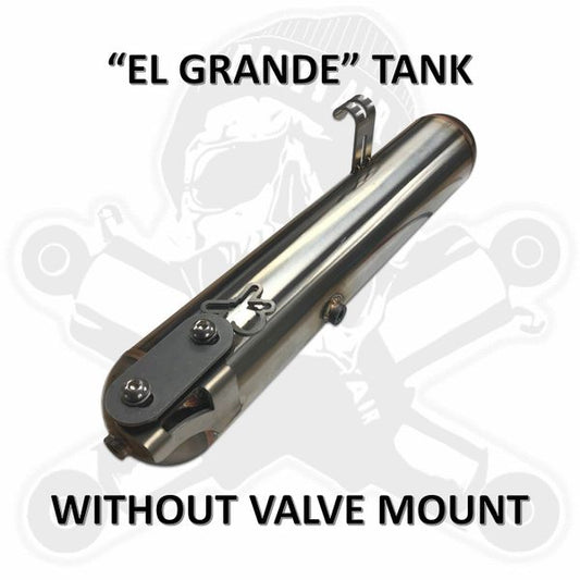 DIRTY AIR Stainless Steel Tank Under Left Saddlebag w/o valve mount "EL Grande"