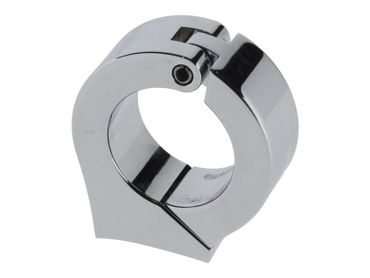 Cup Mounting Bracket – Chrome. Fits 1-1/4in. Diameter Handlebars using Dakota 3-3/8in. Gauge Cup.