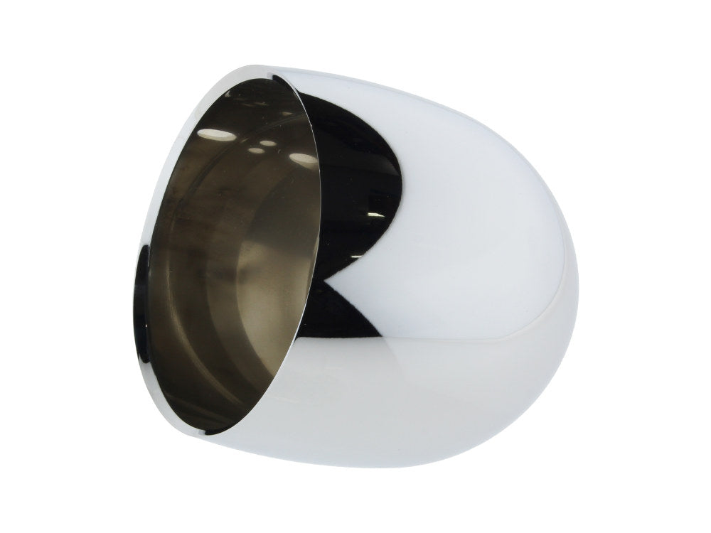 Deep Bullet Style Gauge Cup – Chrome. Fits 3-3/8in. Diameter Gauge.