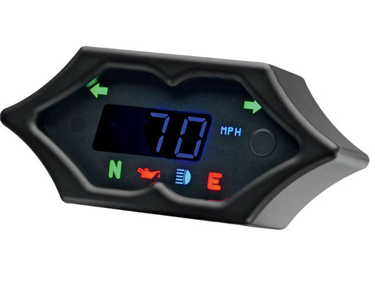 4-1/4in. x 2in. Spike KPH Speedometer – Black.