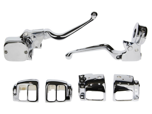 Handlebar Control Kit – Chrome. Fits Most Dual Disc Big Twin & Sportster 1996-2011.