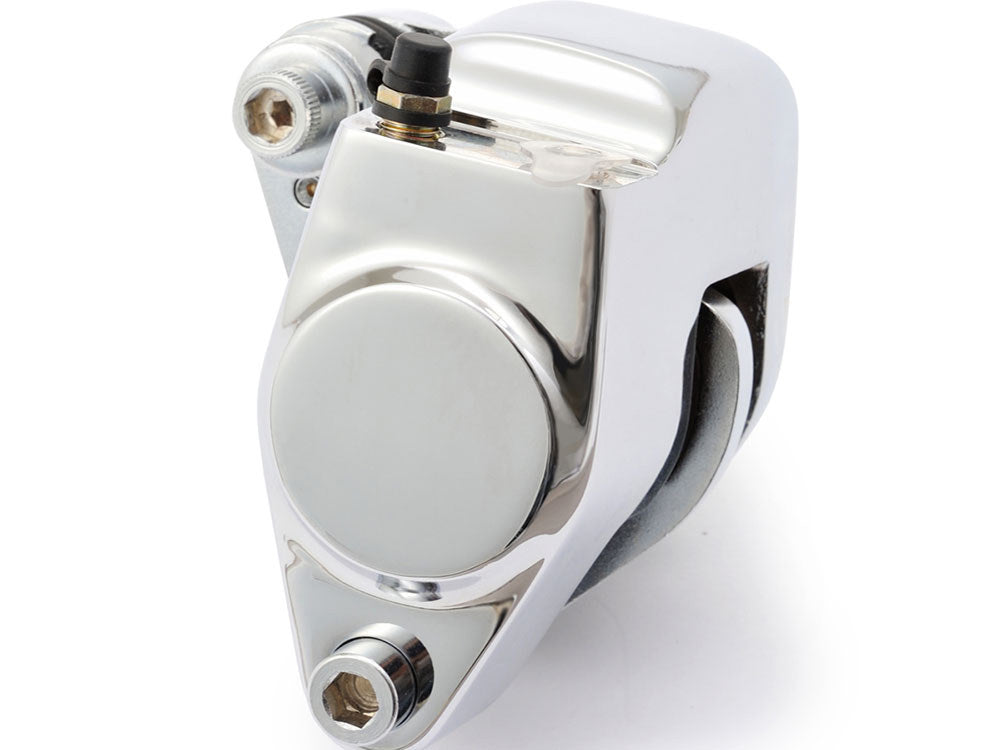 OEM Style Front Left Brake Caliper – Chrome. Fits Big Twin & Sportster 1984-1999.