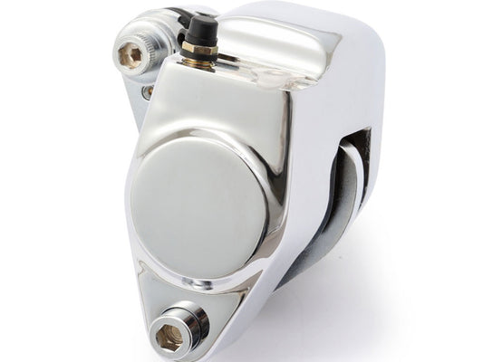 OEM Style Front Left Brake Caliper – Chrome. Fits Big Twin & Sportster 1984-1999.