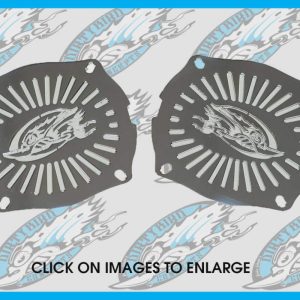 Harley Dirty Bird Logo Street Glide Fairing Speaker Grills Up To 2013 | DBC090