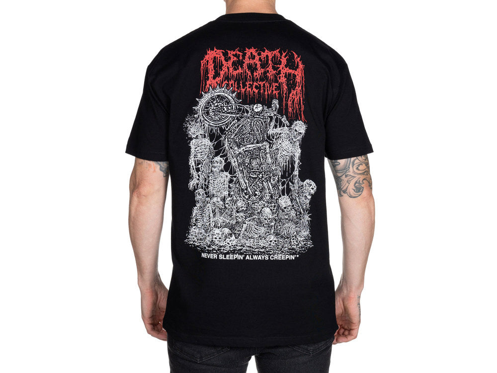 Death Collective Reign T-Shirt – Black. Large