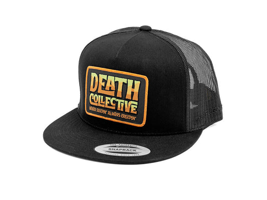 Death Collective Tiki Trucker Cap – Black.