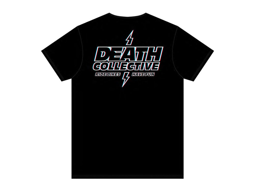 Death Collective Zap T-Shirt – Black. Medium