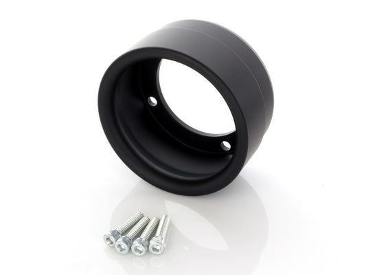 Straight Cut Billet End Cap – Black. Fits D&D Billet Cat 4in. Muffler.