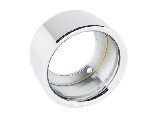 Straight Cut Billet End Cap – Chrome. Fits D&D Billet Cat 4in. Muffler.