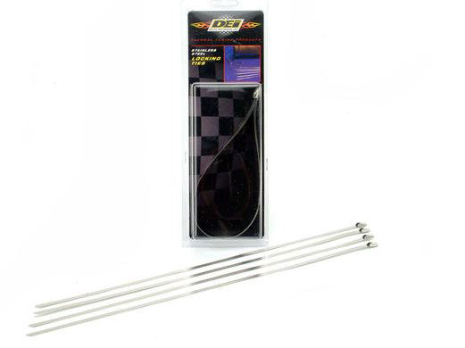 14in. Stainless Steel Locking Ties – Pack of 4