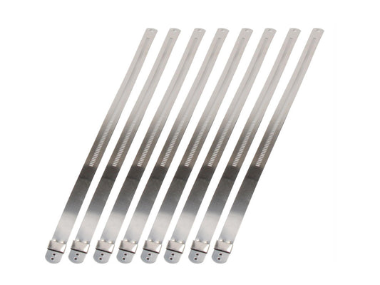 1/2in. Wide x 9in. Long Stainless Low Profile Ladder Tie – Pack 8