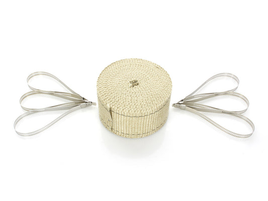 Tan Heat Wrap. 2in. Wide x 25 Foot Roll with Locking Ties.
