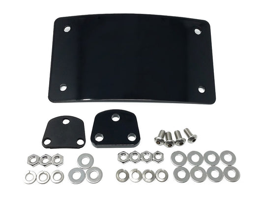 Curved Radius Laydown Number Plate Backing Plate – Black.