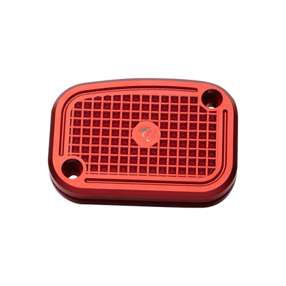 Diamond Master Cylinder Cover “Brake” Red