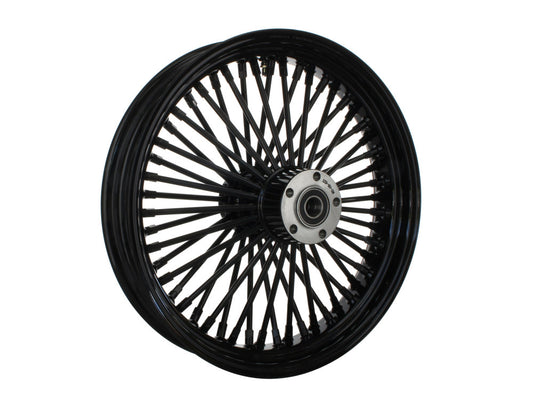 18in. x 3.5in. Mammoth Fat Spoke Rear Wheel – Gloss Black. Fits Softail 2011up.