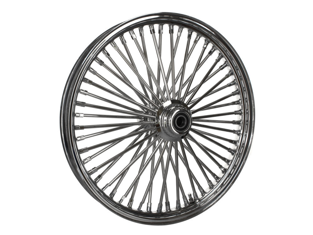 21in. x 2.15in. Mammoth Fat Spoke Front Wheel – Chrome. Fits FX Softail 2011-2015.