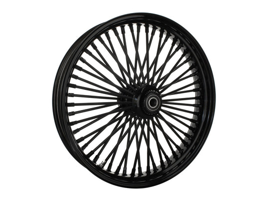 21in. x 3.5in. Mammoth Fat Spoke Front Wheel – Gloss Black. Fits Softail Heritage 2011up, Deluxe 2011-2020, Slim 2012-2021 & Fatboy 2011-2017