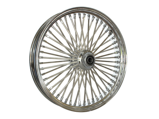 21in. x 3.5in. Mammoth Fat Spoke Front Wheel – Chrome. Fits Softail Heritage 2011up, Deluxe 2011-2020, Slim 2012-2021 & Fatboy 2011-2017